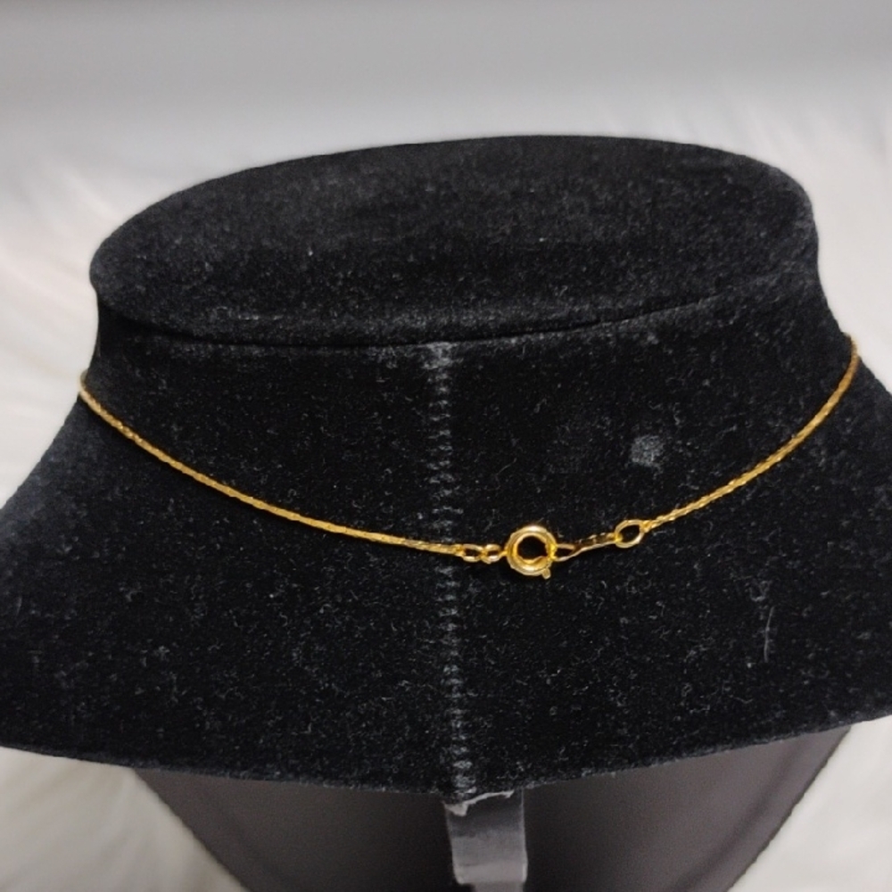 SALE! Christian Dior Gold Plated Heart Pendant Necklace W Polished Heart Charm - Picture 10 of 12